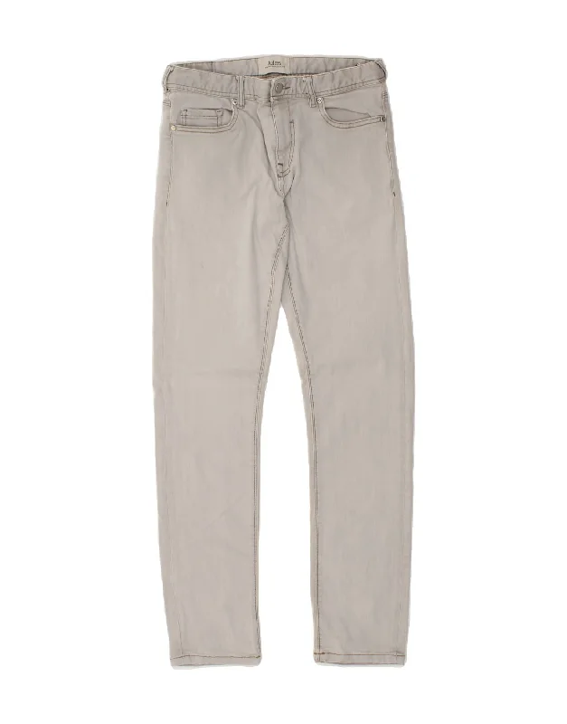 JULES Womens Slim Jeans W28 L34  Grey Cotton