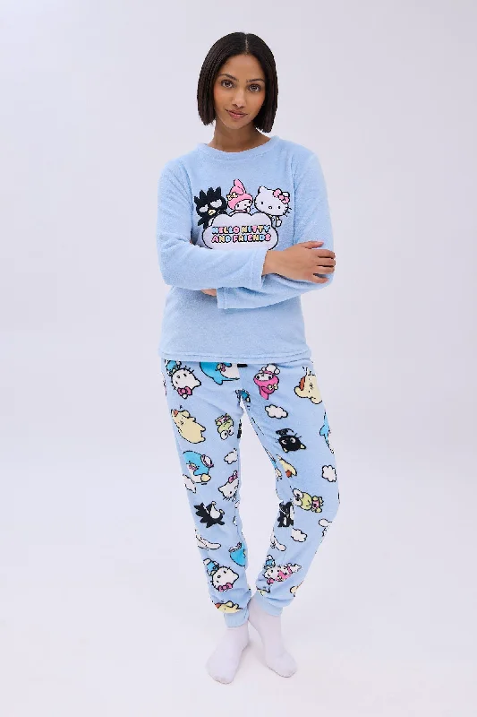 Hello Kitty And Friends Printed Pajama Jogger And Tee Set