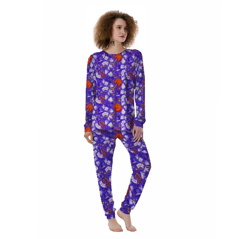 Magician Purple Show Print Pattern Women's Pajamas