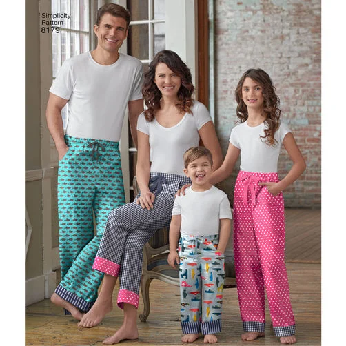 Simplicity Family Pj Bottoms S8179