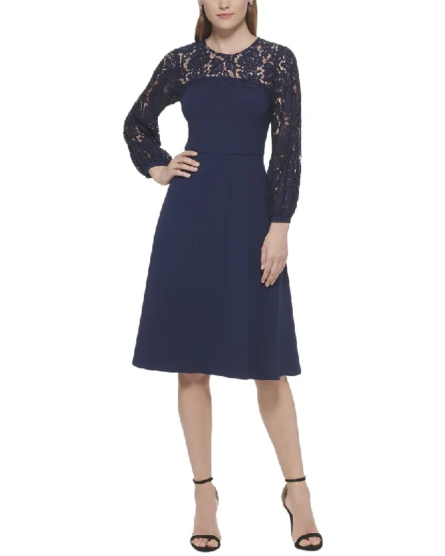 Eliza J Midi Lace Dress