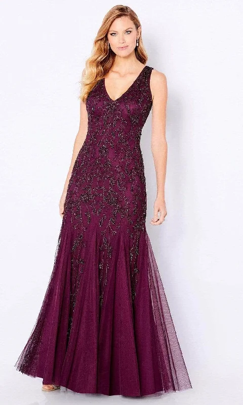 Cameron Blake 221684 - Beaded Sleeveless Evening Gown