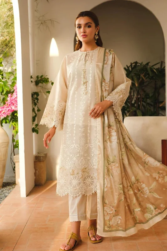 Beige Lawn Formal Wear 3PC Suit