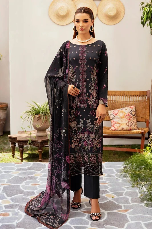 Black Formal Lawn Salwar Kameez