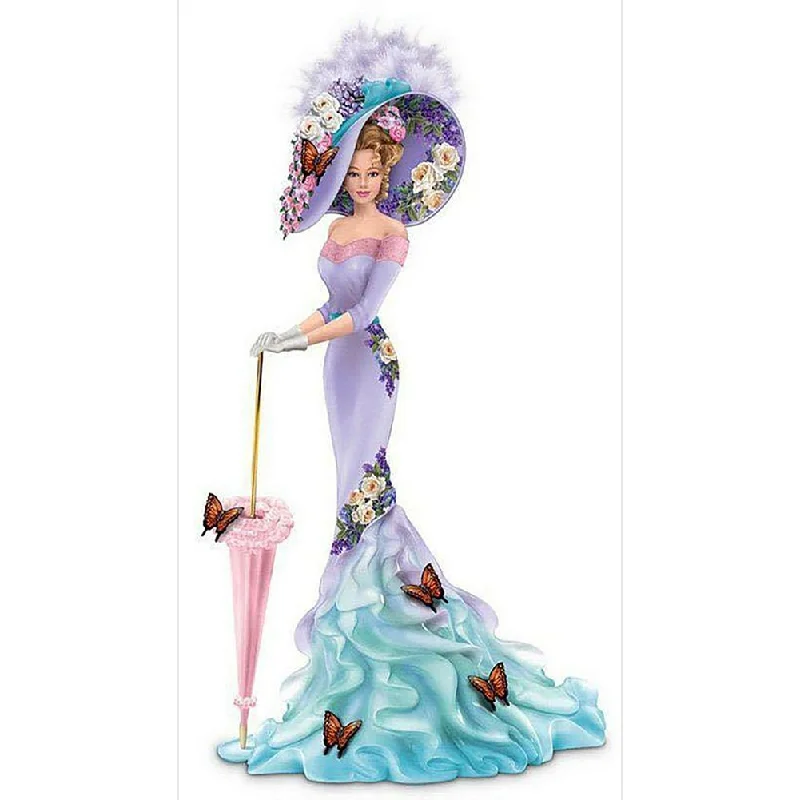 Diamond Painting - Full Round - Purple Blue Dress Lady (30*50cm)