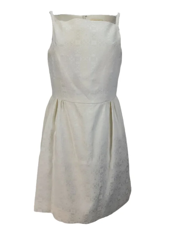 ERIN Women's White Square Neck Penny Dress #40514024550 10 NWT