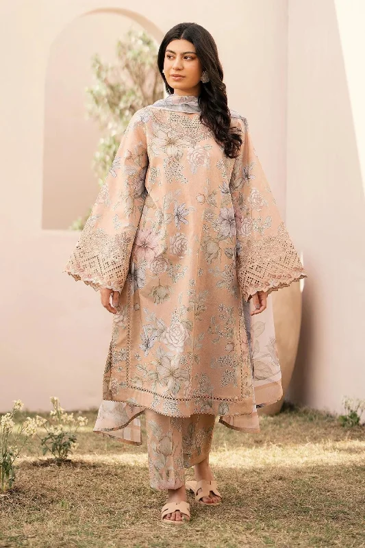 Light Brown Pakistani Lawn Suit