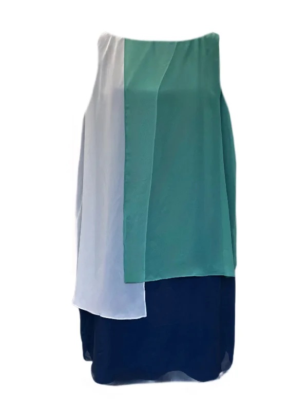 Marina Rinaldi Women's Green Danzare Sleeveless Shift Dress Size 20W/29 NWT