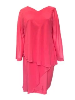 Marina Rinaldi Women's Pink Diesis Shift Dress Size 20W/29 NWT