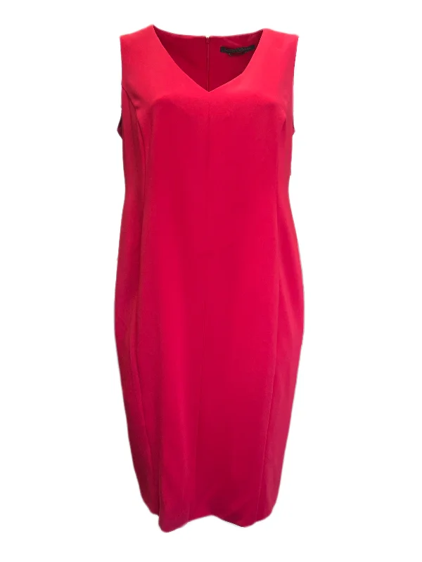 Marina Rinaldi Women's Red Divinita Sleeveless Sheath Dress NWT