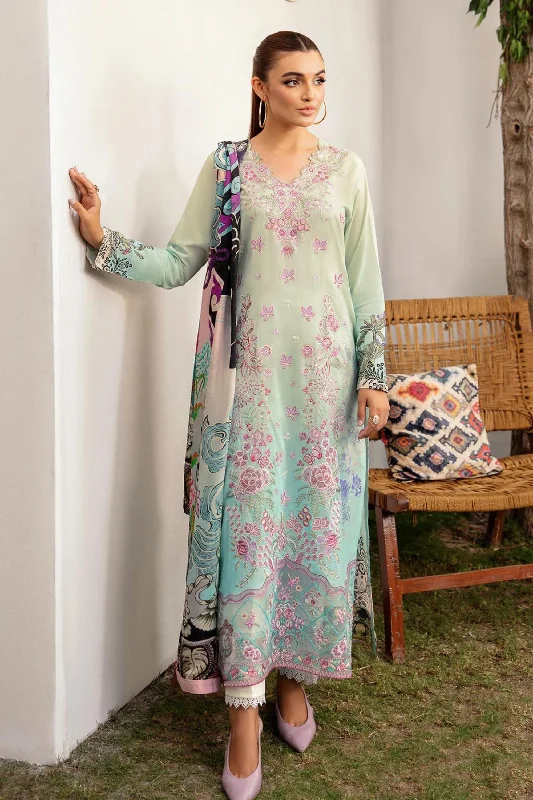 Mint Green 3pc Pakistani Lawn Suit