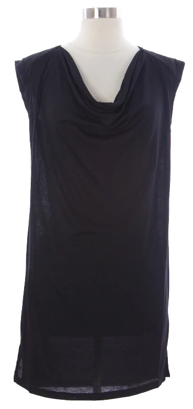 NAILA Women's Black Cowl Neck Halaya Dress Dre2BLK $110 NEW