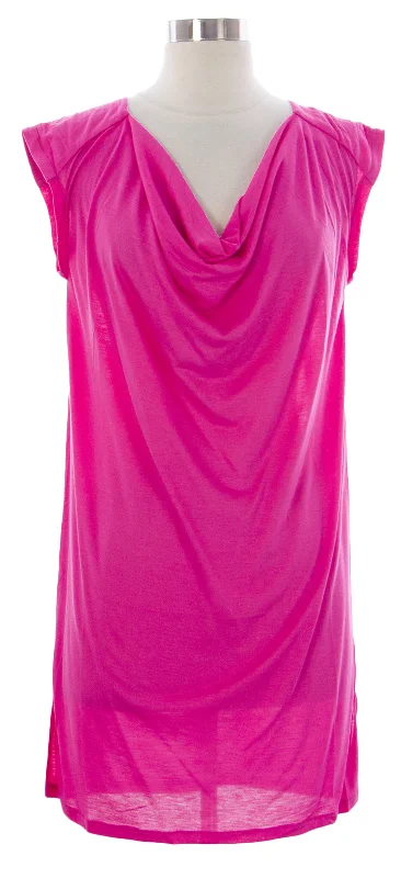 NAILA Women's Pink Cowl Neck Halaya Dress Dre2PIK $110 NEW