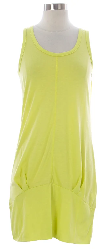 NAILA Women's Yellow Sleeveless Kochi Dress Dre1YLW $110 NEW