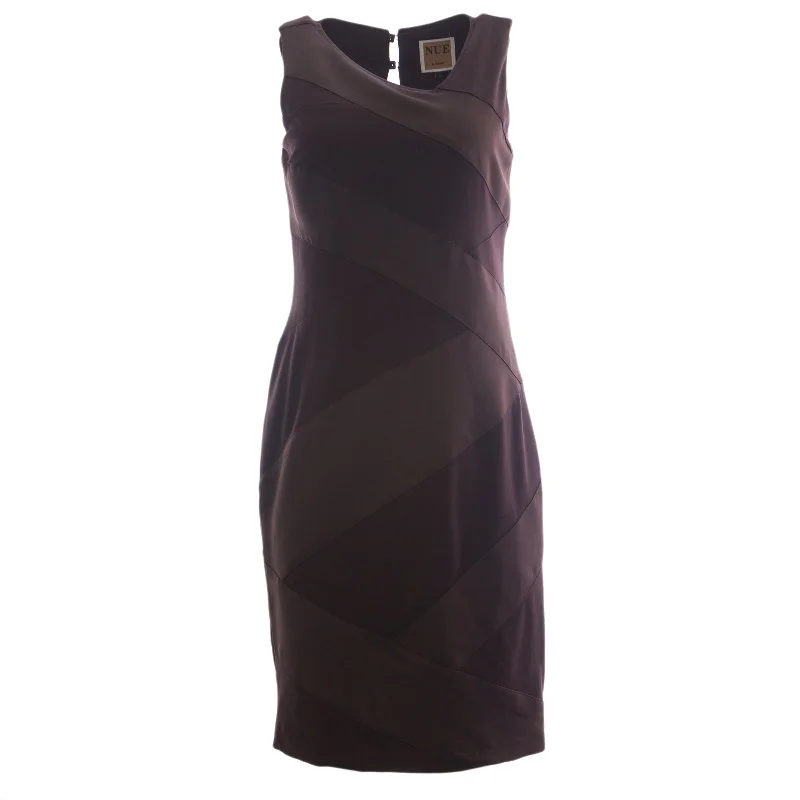 NUE by Shani Women's Brown Sleeveless Sheath Dress S136 $320 NWT