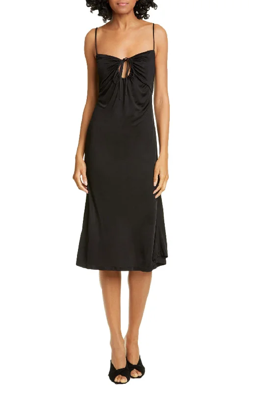 OPENING CEREMONY Women's Black Keyhole Spaghetti Dress $350 NWT