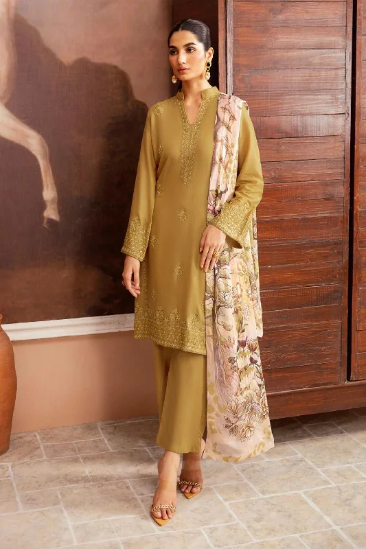 Pakistani Mustard Yellow Lawn Suit