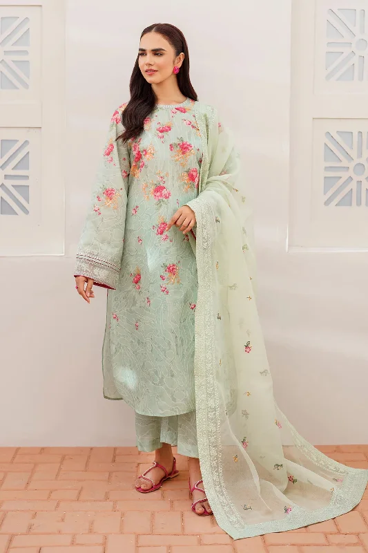 Pastel Green Pakistani 3PC Suit