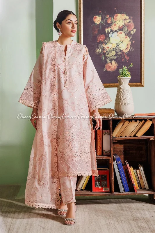 Pink Chikankari Lawn Suit