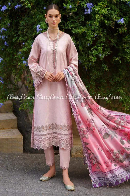 Pink Lawn Pakistani Salwar Kameez