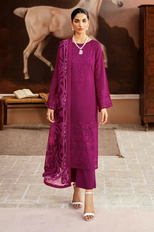 Plum Pakistani Lawn Suit