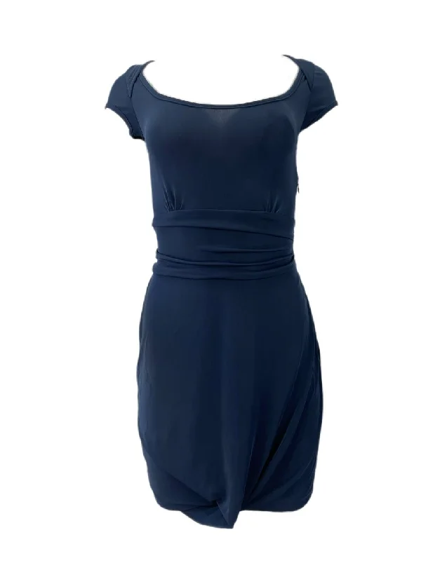 RICHARD CHAI Women's Blue Racer Back Dress #AR12 NWT