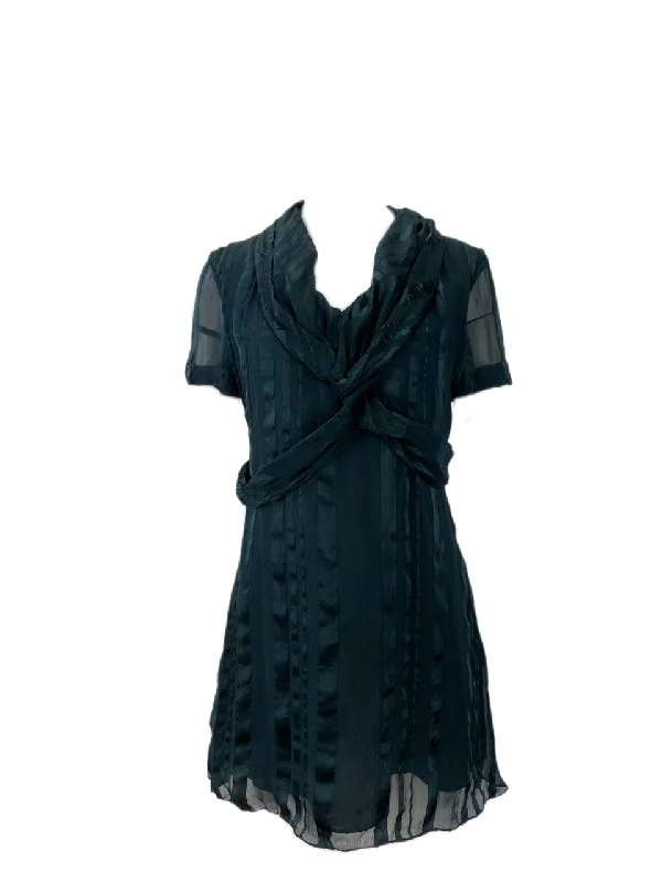 RICHARD CHAI Women's Green Shawl Collar Dress #4F11 NWT