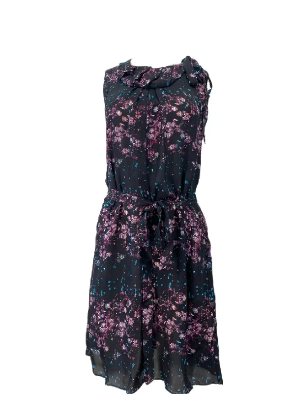 RICHARD CHAI Women's Purple Spiral Neck Dress #9F11 NWT