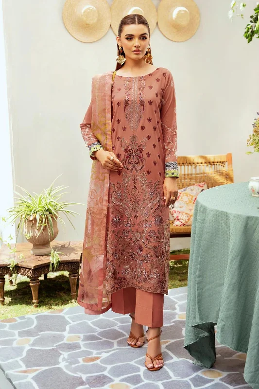 Rust Pakistani Lawn Suit