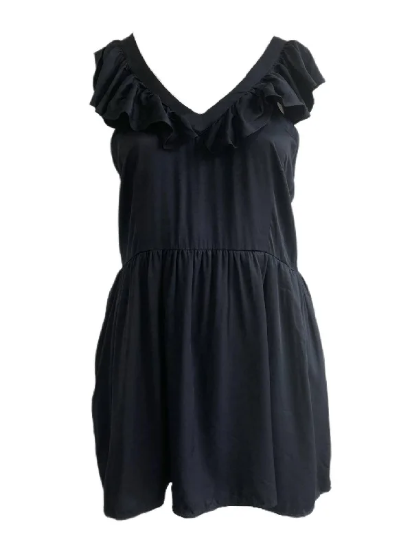 Treasure & Bond Women's Black Ruffle Straps Sun Dress Size XXL NWOT