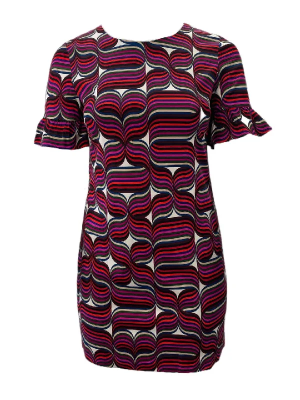 TRINA TURK Women's Multicoloured Shift Dress Size 10 NWT