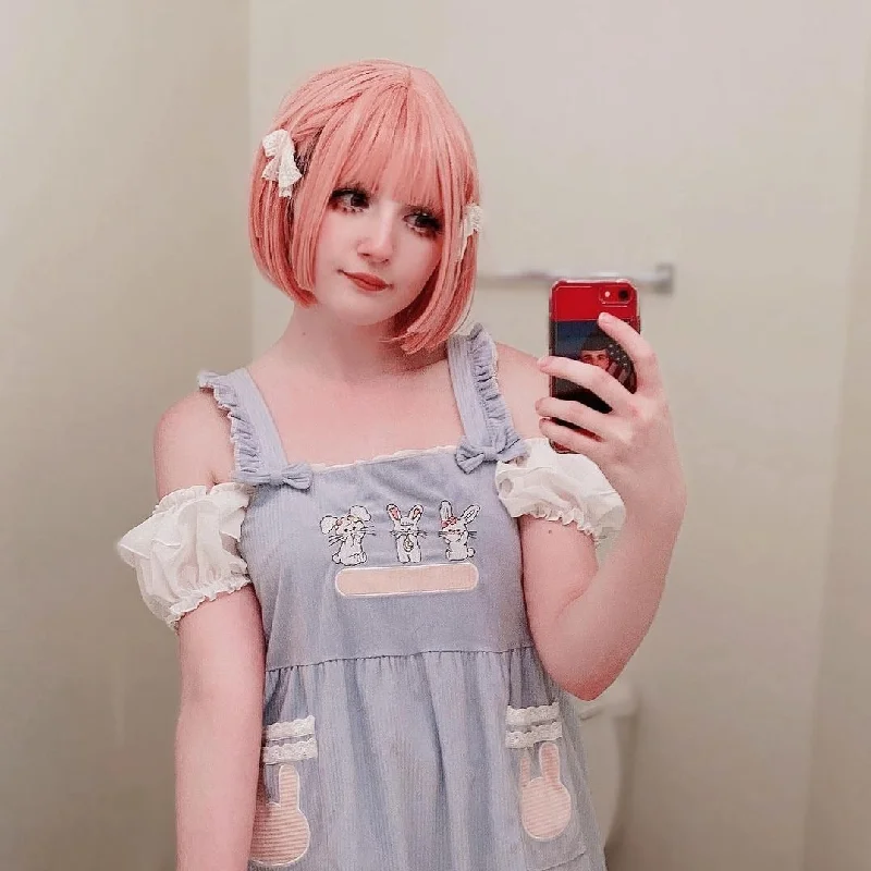 Review for Lolita pink short wig YV43651