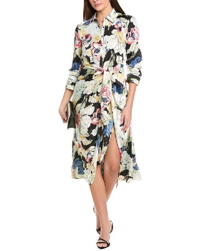 Cinq à Sept Wildwood Flower Jacey Midi Shirtdress