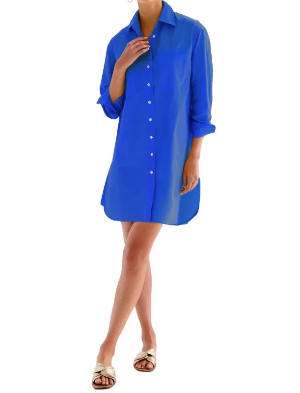 Nash Shirtdress In Royal Blue