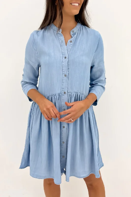 Willow Shirt Dress Blue Wash